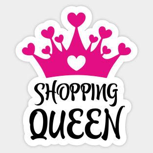 Shopping Queen Sticker